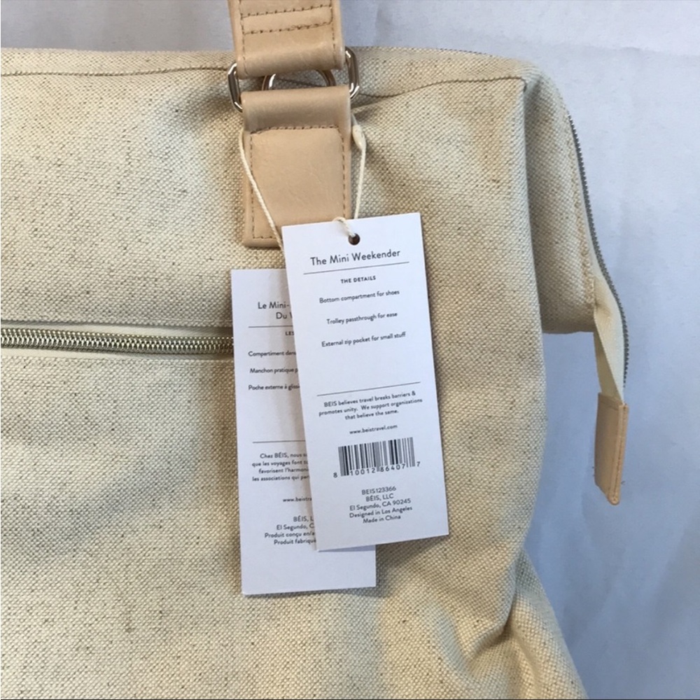 NWT BEIS THE MINI WEEKENDER IN BEIGE - Picture 9 of 9